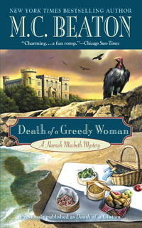 Cover of Death of a Greedy Woman by M.C. Beaton